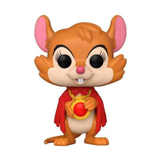 Figurine Funko POP! Mrs. Brisby du Secret de NIMH en vinyle de 9 cm, vue de face, sur fond blanc.