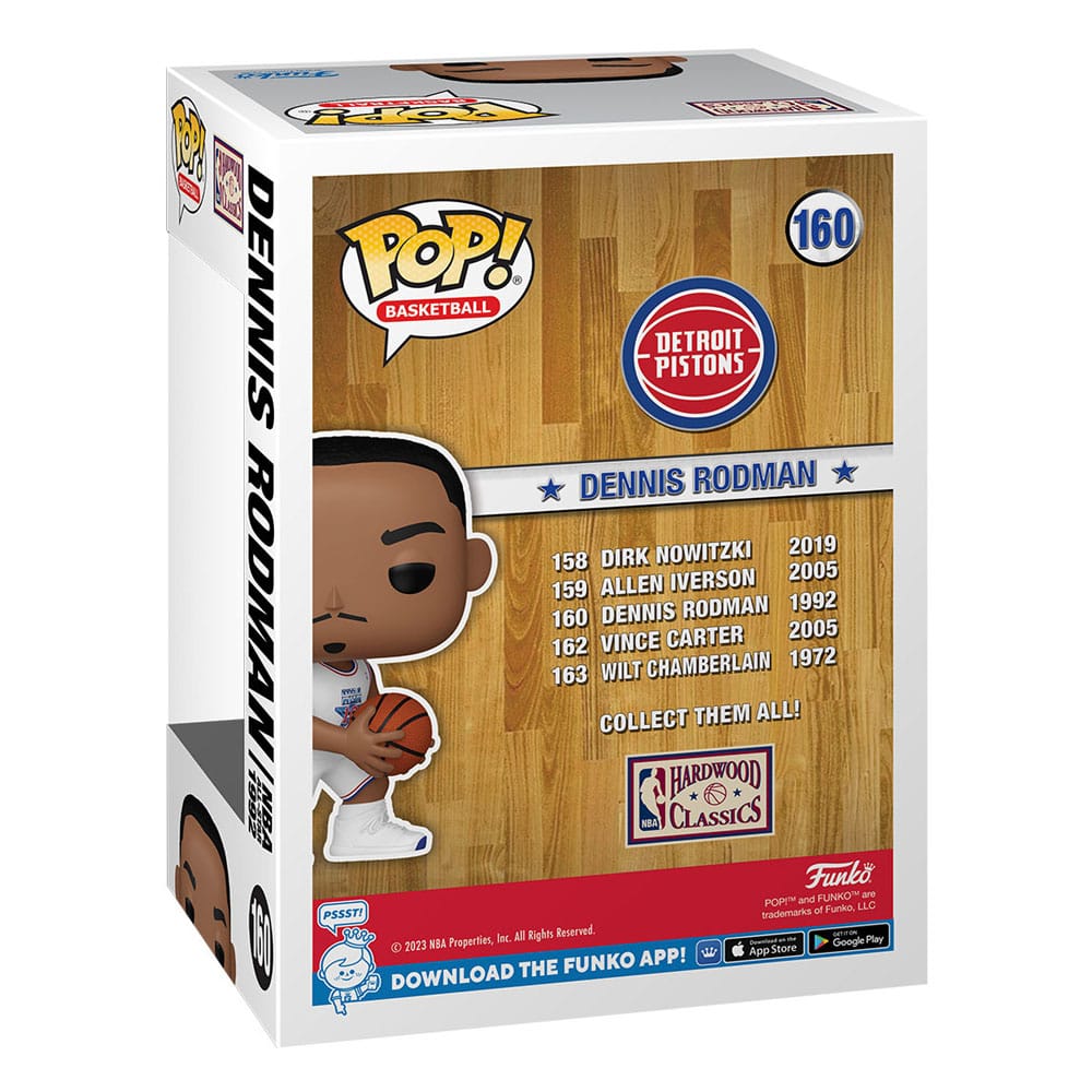 Emballage boîte-fenêtre de la Funko POP! Dennis Rodman (1992) NBA Legends