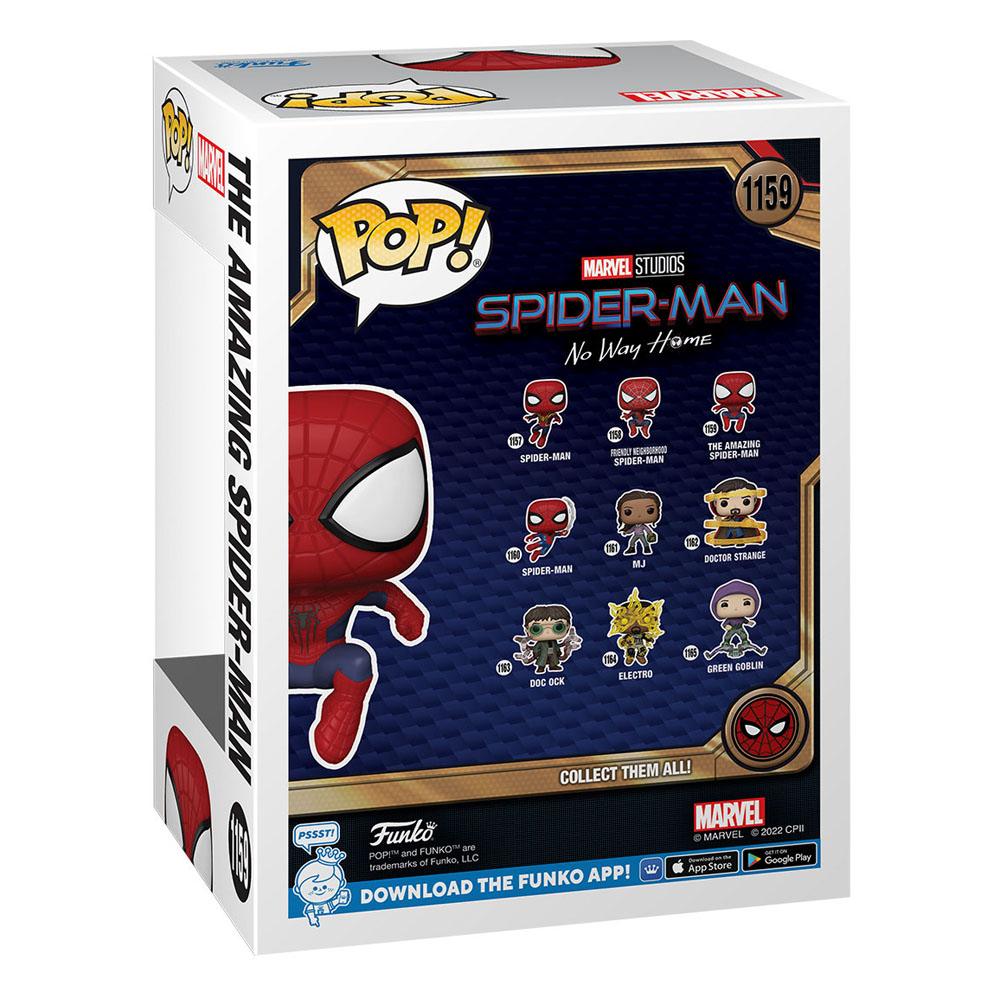 Détail de la figurine Funko POP! Spider-Man No Way Home The Amazing Spider-Man en action
