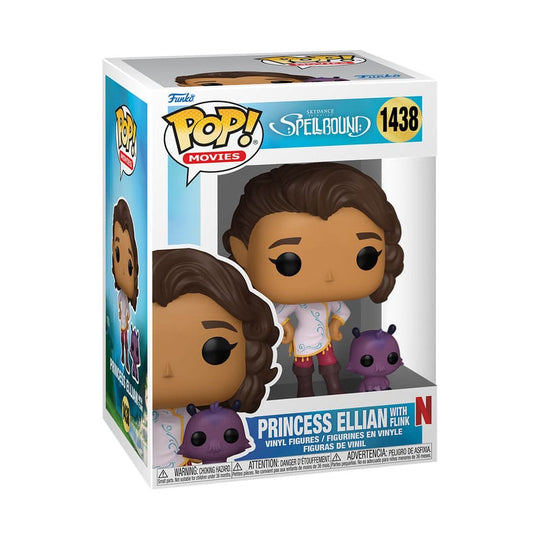 Boîte-fenêtre de la figurine Funko POP! Princess Elian & Flink, vue de face