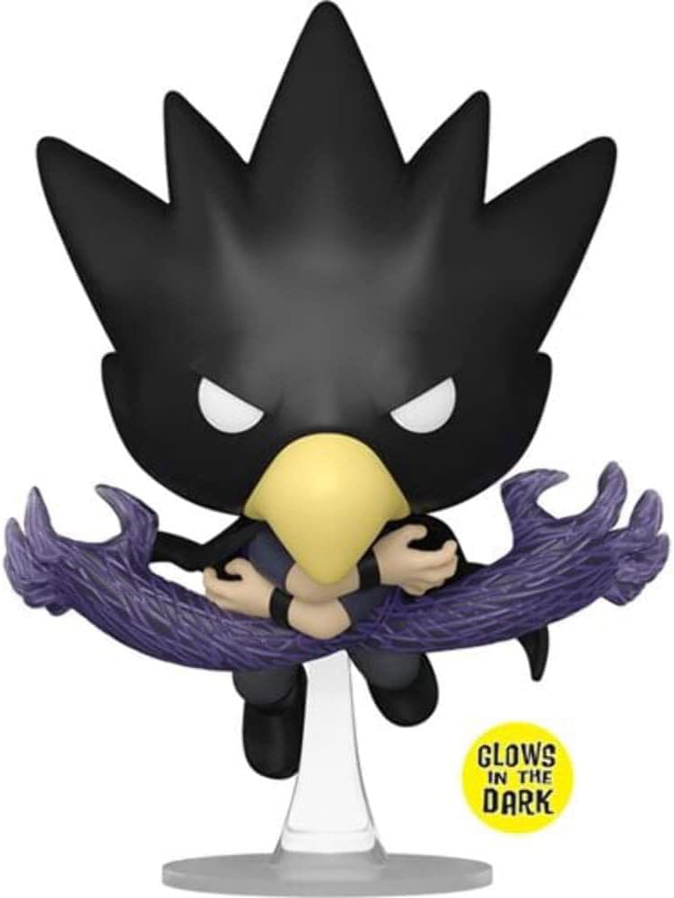 Figurine Funko POP! Tokoyami (My Hero Academia) exclusive en vinyle 9 cm, vue de face dans sa boîte-fenêtre.