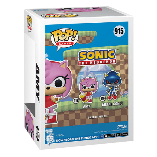 Boîte-fenêtre de la figurine Funko POP Amy Rose Sonic the Hedgehog