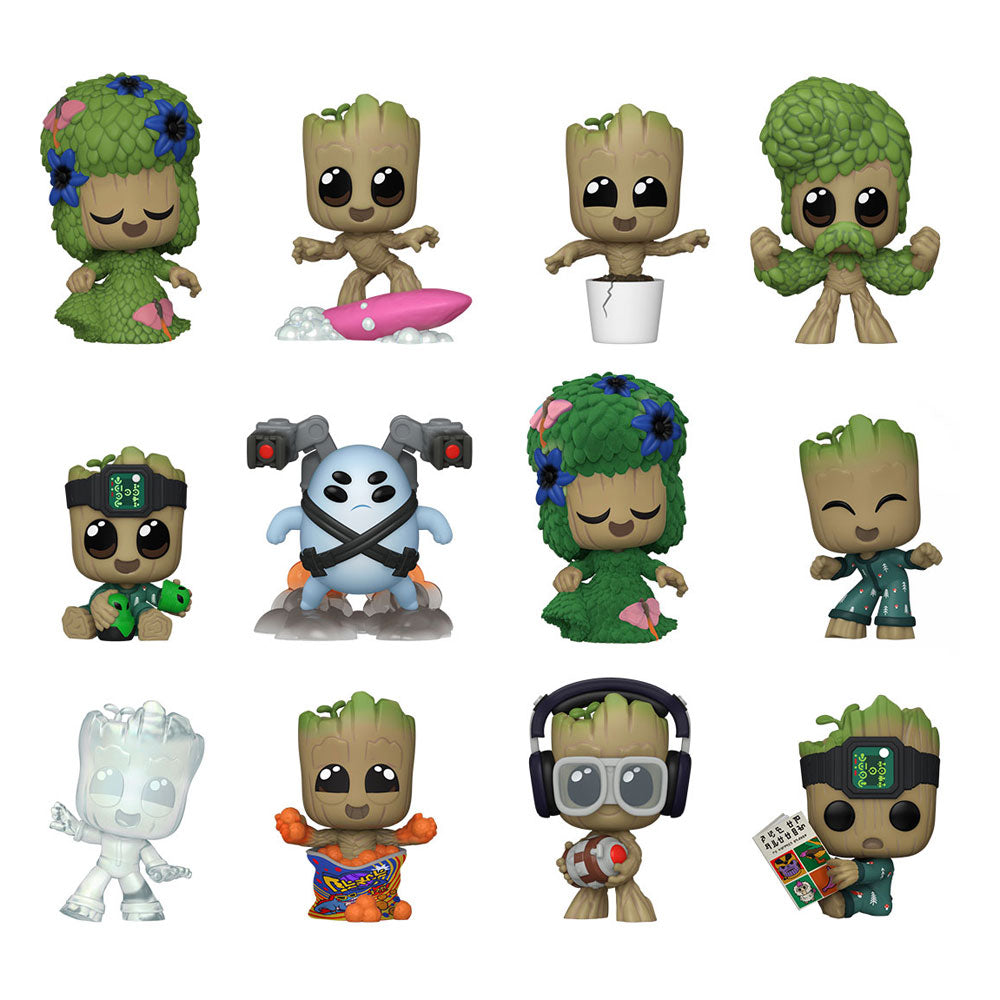 Présentoir complet Funko Je s'appelle Groot Mystery Minis avec 12 boîtes