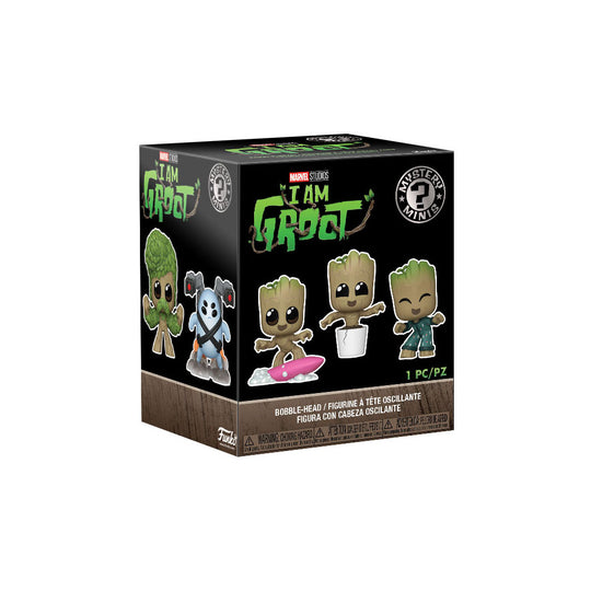 Gros plan sur une figurine Funko Mystery Minis Je s'appelle Groot de 5 cm