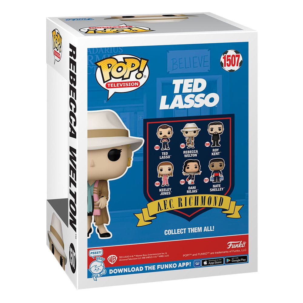 Détail de la figurine Funko POP! Rebecca Welton de la série Ted Lasso