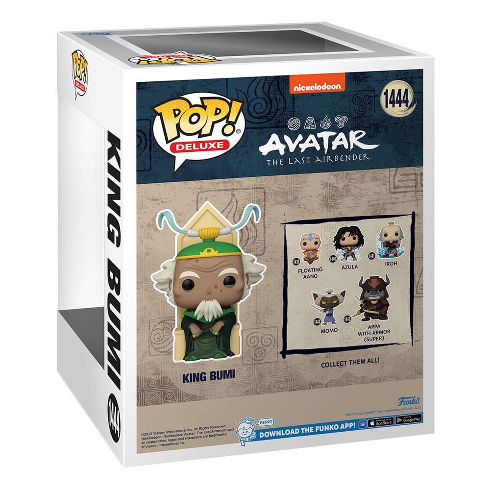 Détail de la figurine Funko POP! King Bumi, maître de la terre