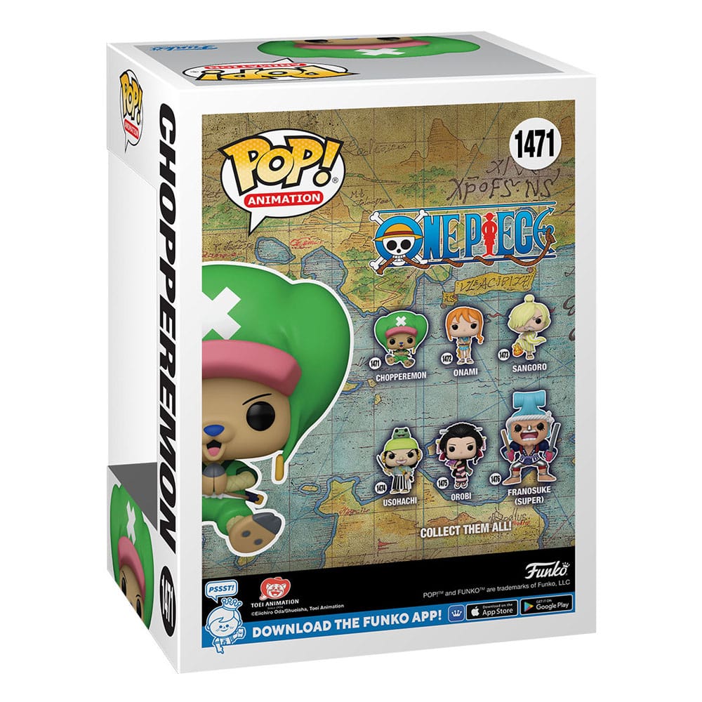 Détail de la figurine Funko POP! Chopperemon One Piece Wano (arrière)
