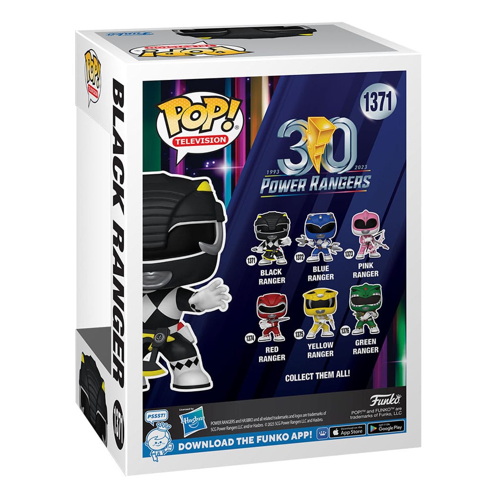Détail de la figurine Funko POP! Black Ranger 9 cm en vinyle
