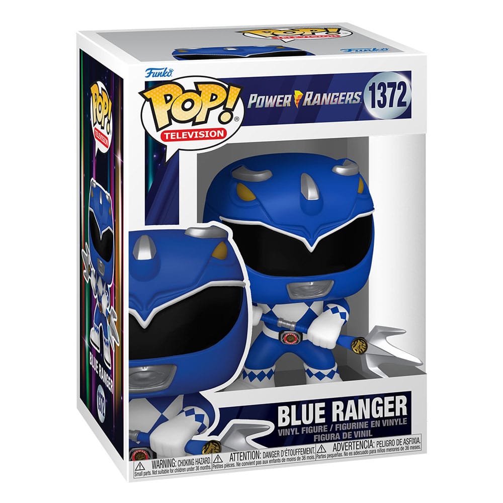 Boîte-fenêtre de la figurine Funko POP! TV Power Rangers 30th Blue Ranger