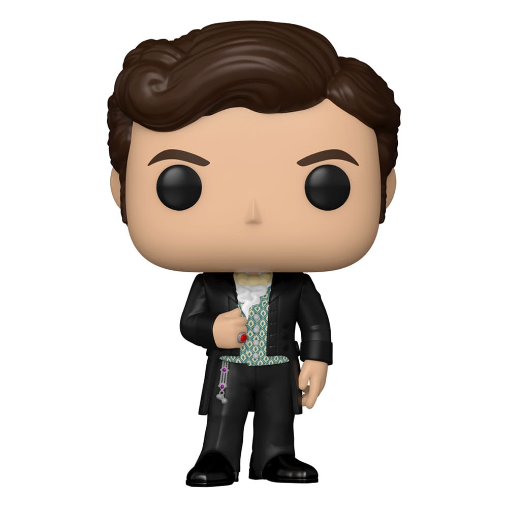 Figurine Funko POP! Colin Bridgerton de face, dans sa boîte-fenêtre Bridgerton