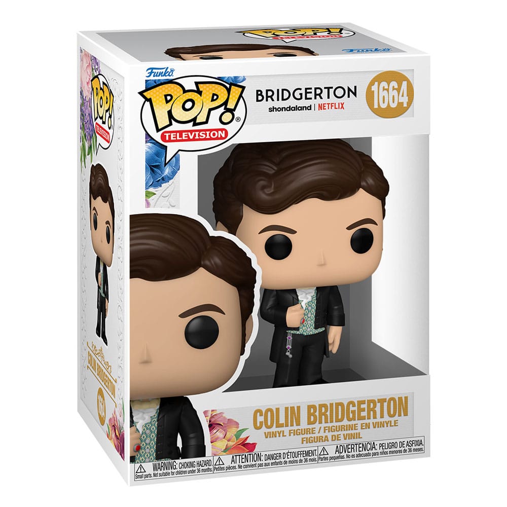 Détail de la figurine Funko POP! Colin Bridgerton, vue de côté