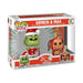 Détail des figurines Funko POP! Le Grinch et Max (Anniversaire) sur socle