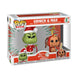 Détail des figurines Funko POP! Le Grinch et Max (Anniversaire) sur socle