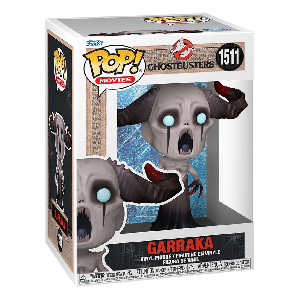 Figurine Funko POP! Garraka de SOS Fantômes 2024 dans sa boîte-fenêtre.