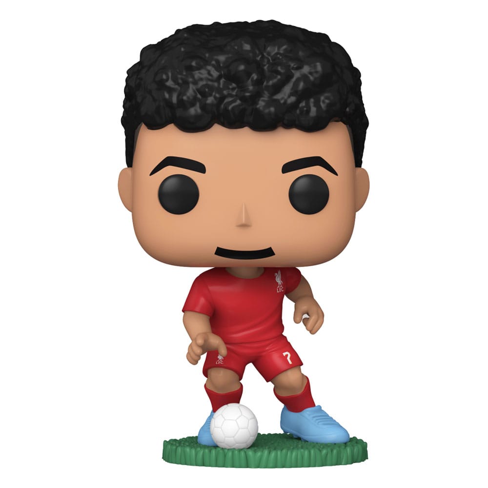 Figurine Funko POP! Luis Díaz Liverpool FC en vinyle 9cm, vue de face