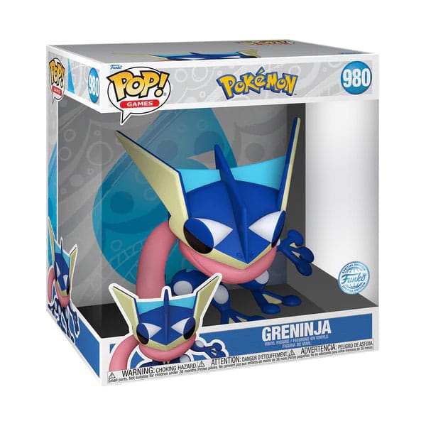 Figurine Funko POP! Jumbo Greninja Pokémon 25cm dans sa boîte-fenêtre