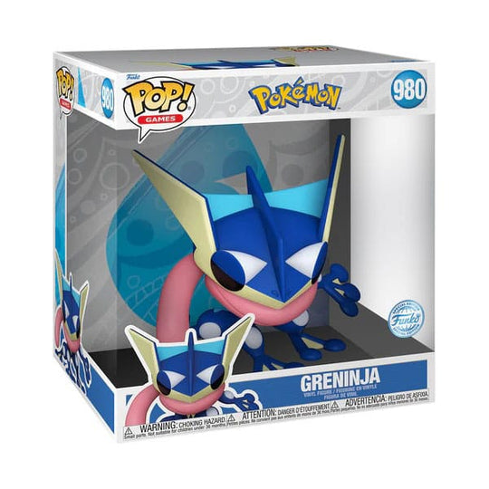 Figurine Funko POP! Jumbo Greninja Pokémon 25cm dans sa boîte-fenêtre