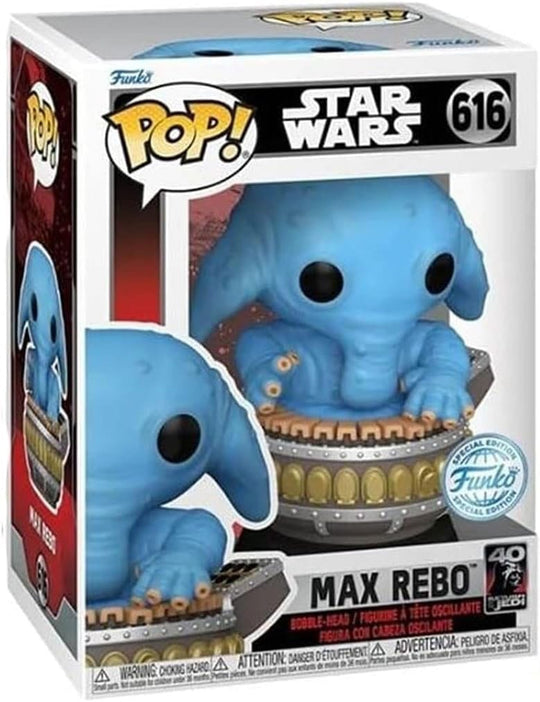Boîte-fenêtre de la figurine Funko POP! Max Rebo Star Wars Obi-Wan