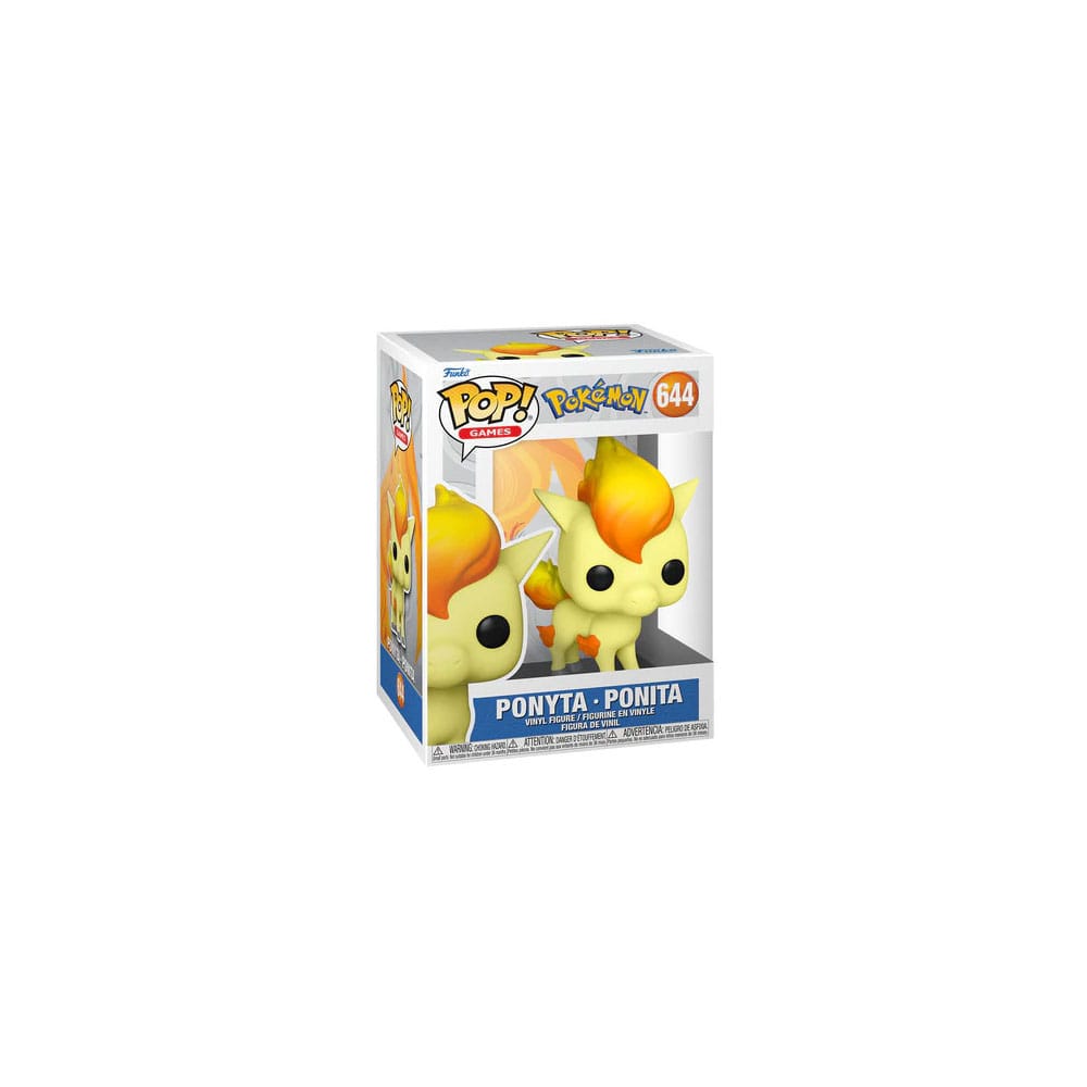 Boîte-fenêtre de la figurine Funko POP! Pokémon Ponyta montrant le personnage