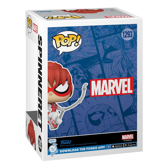 Détail de la figurine Funko POP! Spinneret Spider-Man Marvel de 9 cm
