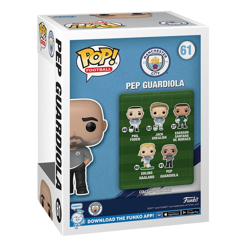 Figurine Funko POP! Pep Guardiola avec détails du maillot et du visage