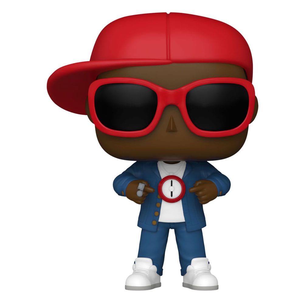 Figurine Funko POP! Rocks Flavor Flav de face, avec son collier horloge emblématique.