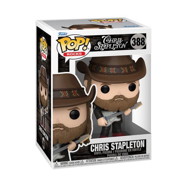 Boîte-fenêtre de la figurine Funko POP! Rocks Chris Stapleton