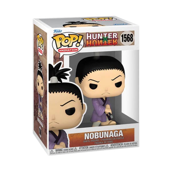 Boîte-fenêtre de la figurine Funko POP! Hunter x Hunter Nobunaga
