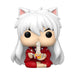 Figurine Funko POP Inuyasha (Eating) en vinyle, vue de face dans sa boîte-fenêtre