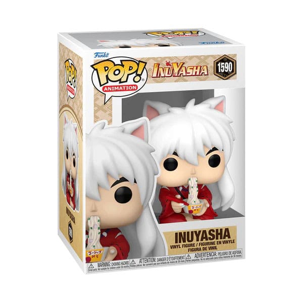 Détail de la figurine Funko POP Inuyasha (Eating) montrant le personnage en train de manger