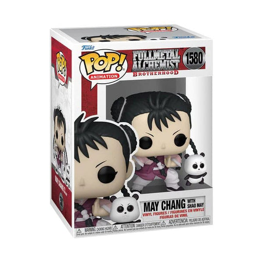 Boîte-fenêtre de la figurine Funko POP May Chang & Panda FMA Brotherhood