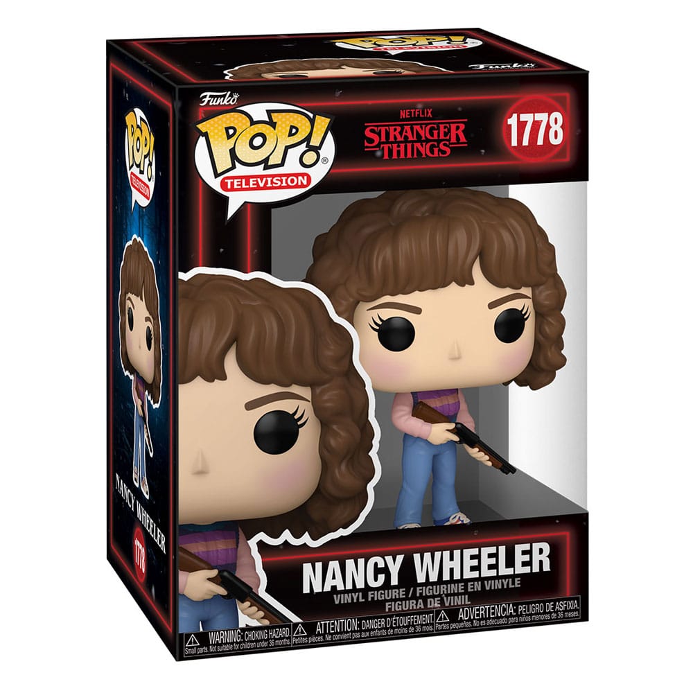 Détail de la figurine Funko POP! Nancy Wheeler Stranger Things, vue de face