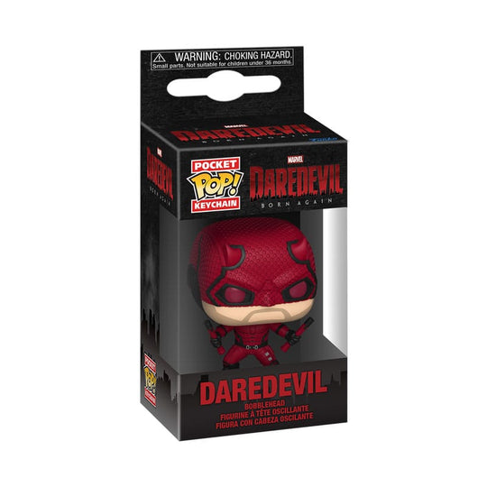 Détail d'un porte-clés Funko Pocket POP! Daredevil Born Again 4 cm en vinyle