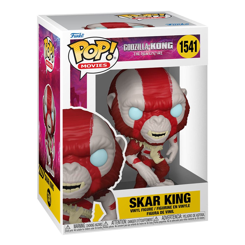 Funko POP! Skar King dans sa boîte-fenêtre, prête à être exposée