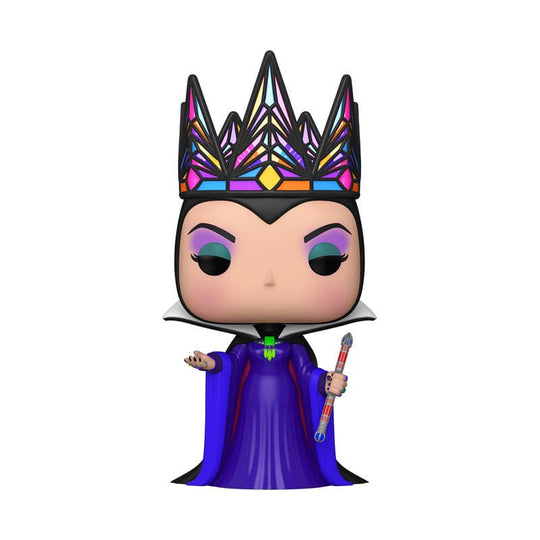 Figurine Funko POP! Disney Reine Maléfique (Evil Queen) robe noire et violette 9 cm de face