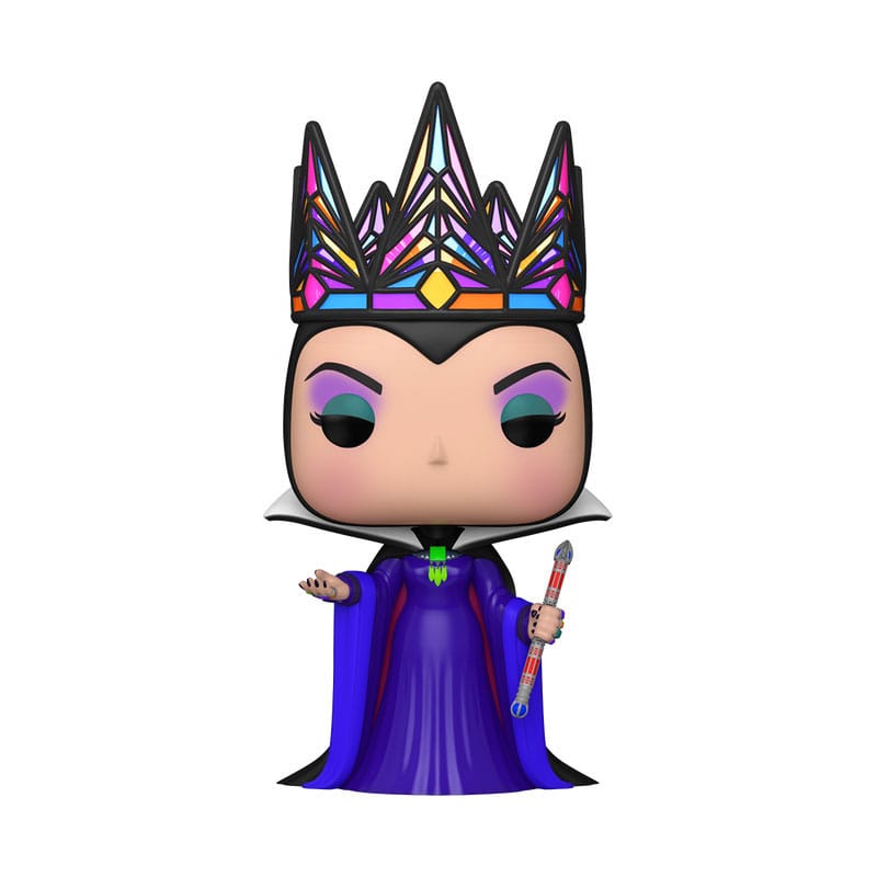 Figurine Funko POP! Disney Reine Maléfique (Evil Queen) robe noire et violette 9 cm de face