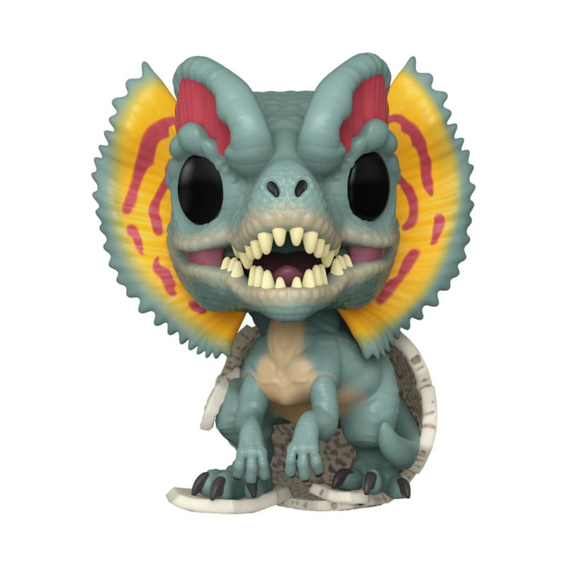 Figurine Funko POP! Dilophosaurus Hatchling Jurassic Park en vinyle, vue détaillée de face