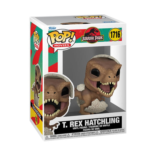 Boîte-fenêtre de la figurine Funko POP T-Rex Hatchling Jurassic Park