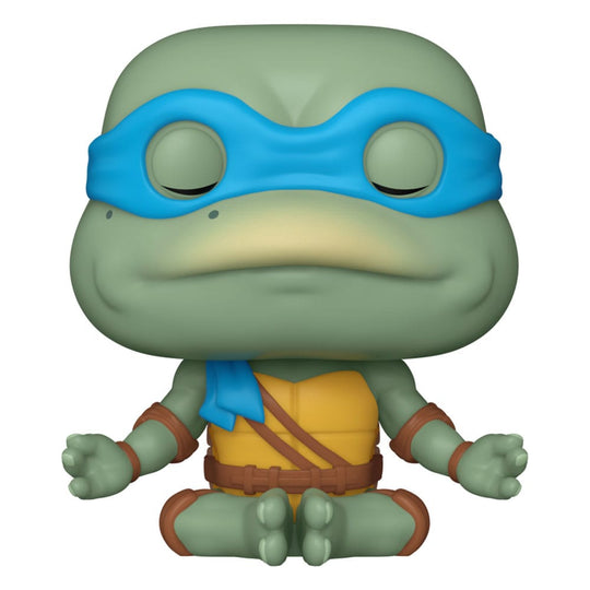 Figurine Funko POP! Leonardo (Méditant) des Tortues Ninja, vue de face.