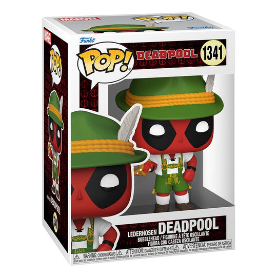 Détail des Lederhosen de la figurine Funko POP Deadpool