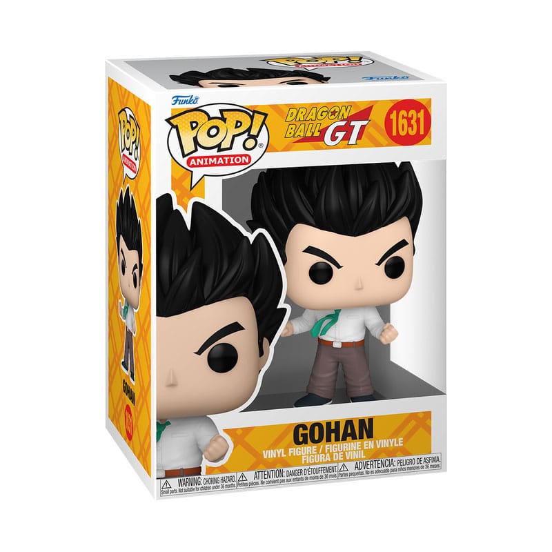 Boîte-fenêtre de la figurine Funko POP Gohan GT avec logo Dragon Ball