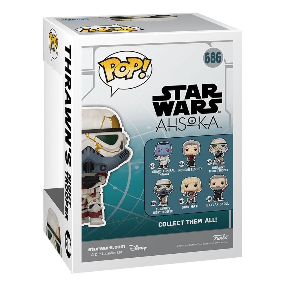 Emballage boîte-fenêtre de la Funko POP! Thrawn's Night Trooper, Star Wars Ahsoka