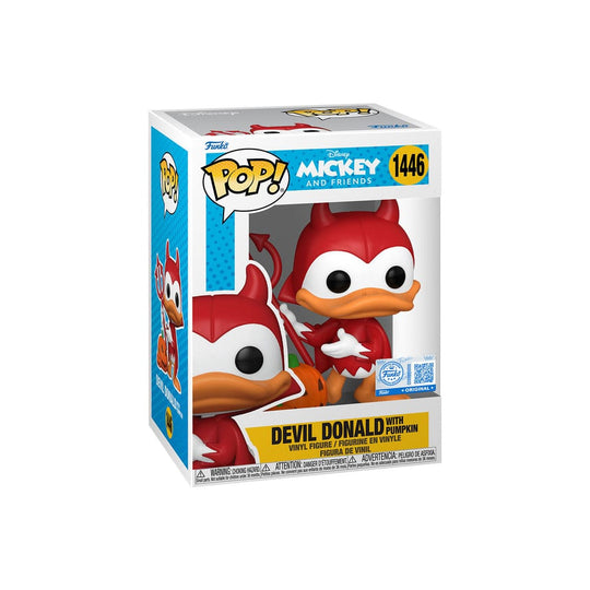 Funko Pop! Devil Donald Blacklight Chase, vue de face
