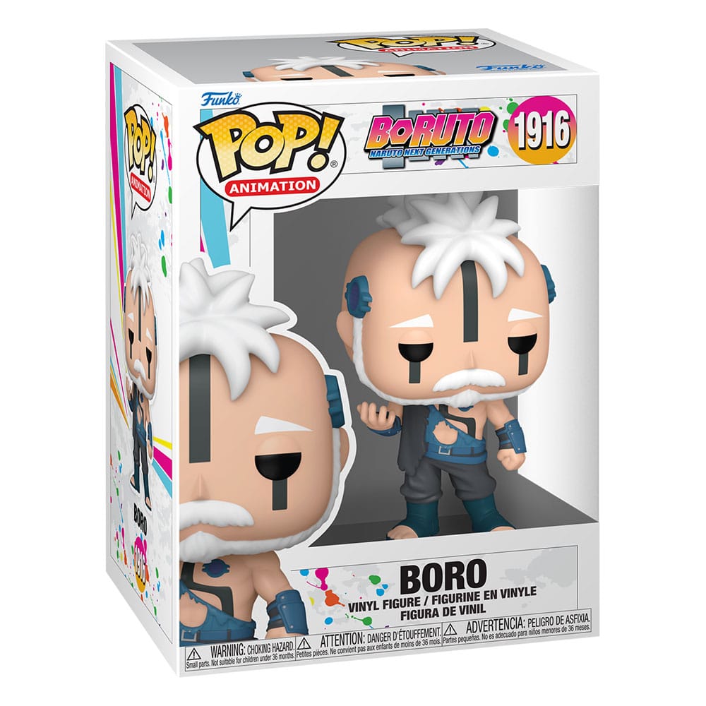Funko POP Boro Boruto dans sa boîte-fenêtre collector