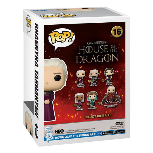 Détail de la figurine Funko POP! Rhaenyra Targaryen, série HBO