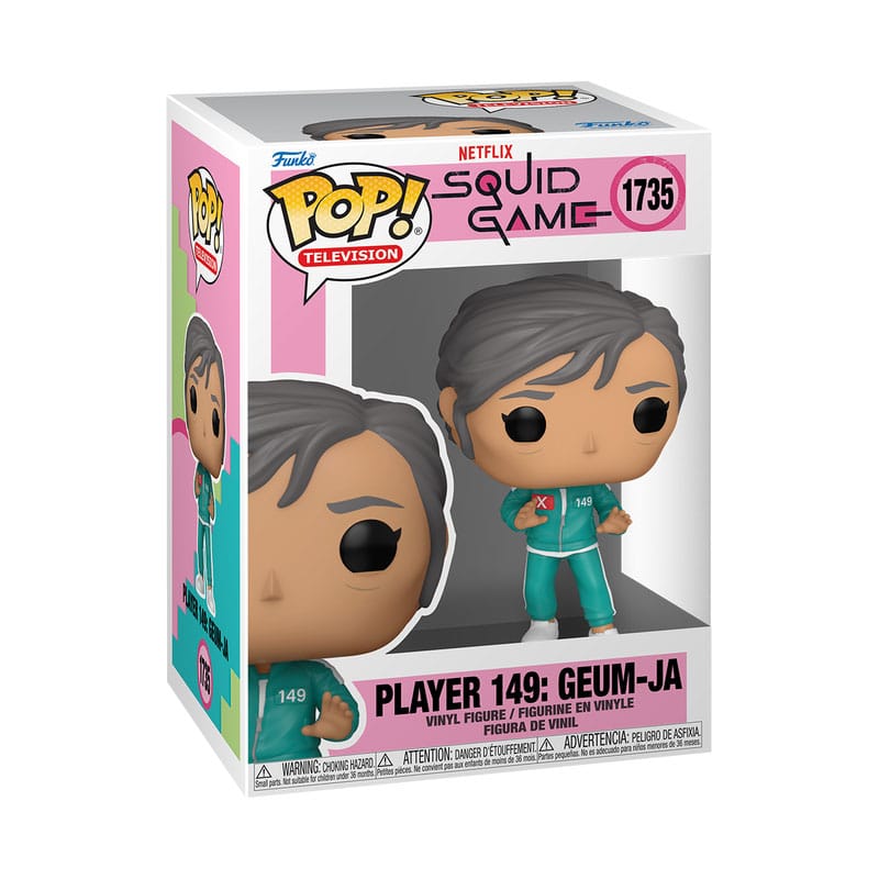 Figurine Funko POP! Geum-ja de Squid Game, vue de face détaillée