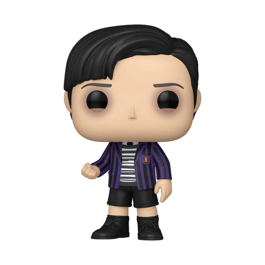 Funko POP! Pugsley Addams de la série Wednesday, figurine en vinyle 9 cm, vue de face