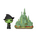 Figurine Funko POP! Town Wicked Elphaba avec la Cité d'Émeraude en vinyle 9 cm