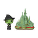 Figurine Funko POP! Town Wicked Elphaba avec la Cité d'Émeraude en vinyle 9 cm