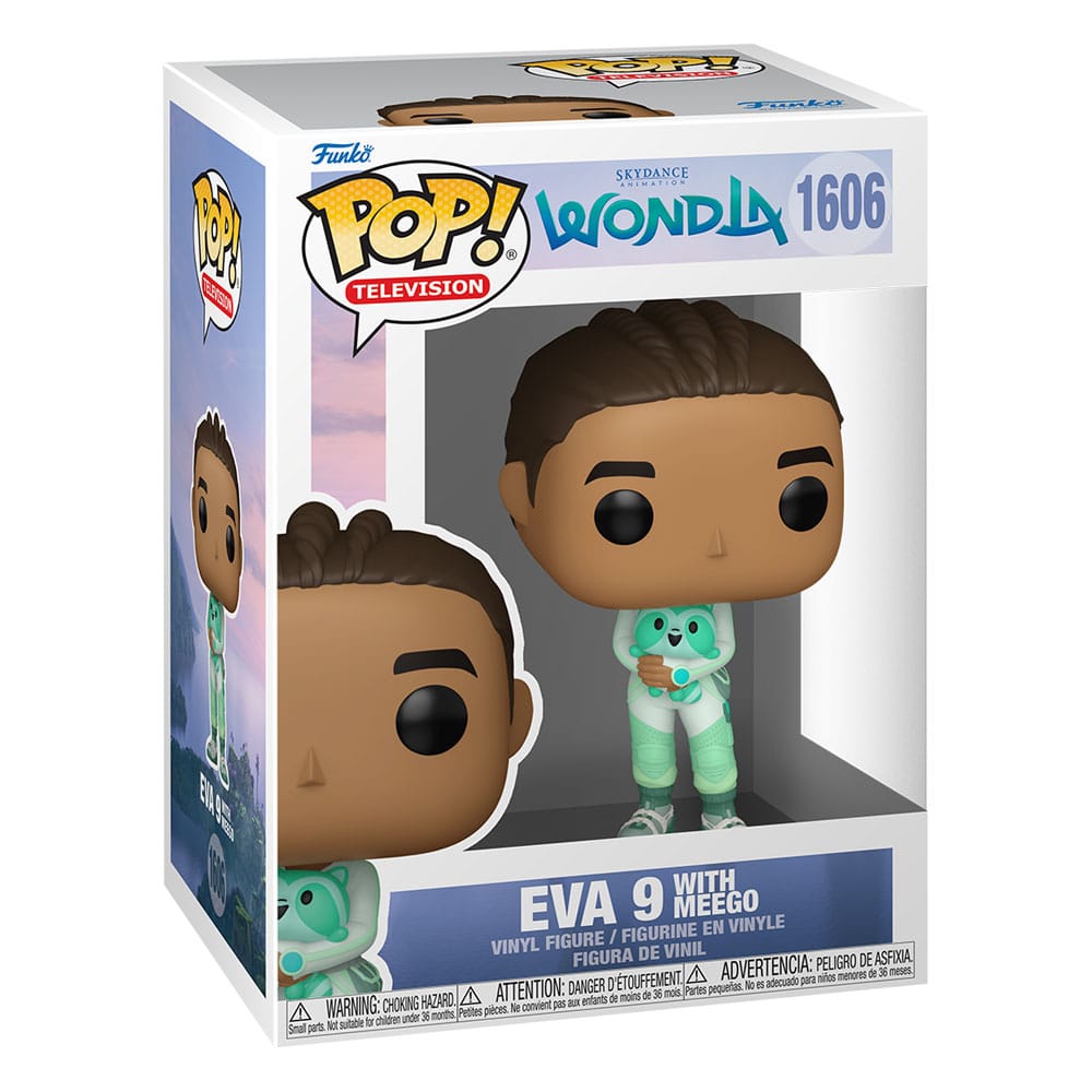 Boîte-fenêtre de la figurine Funko POP! Wondla Eva 9 et Meego